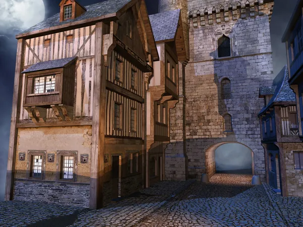 Середньовічні ворота — стокове фото