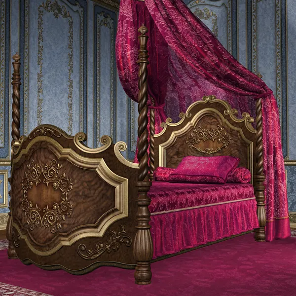 Baroque bedroom — Stock Photo, Image