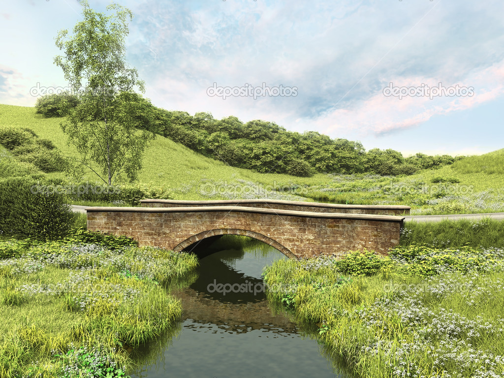Bridge in the countryside