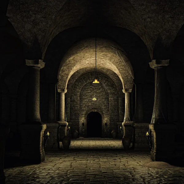 Medieval cellar — Stock Photo, Image