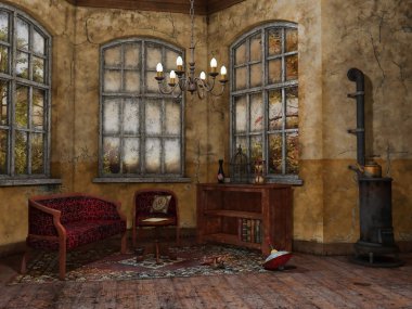 eski odası koltuk ve kanepe