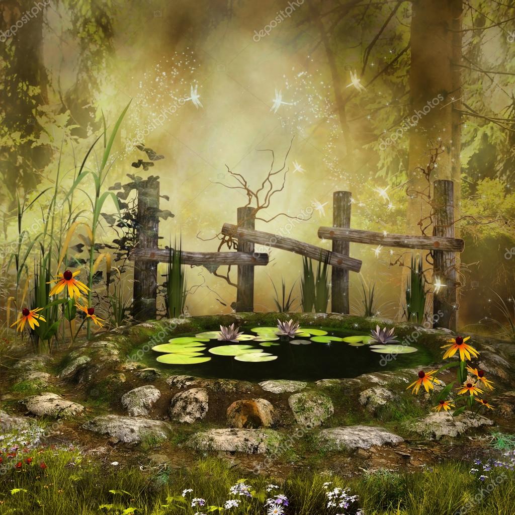 Image result for fantasy pond