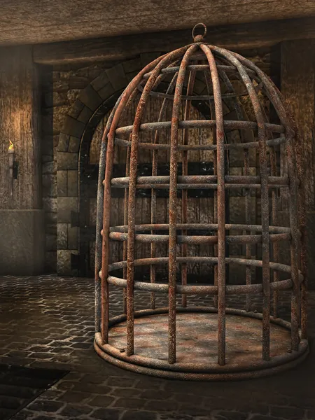 Cage a börtönben — Stock Fotó