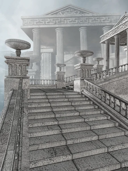 Ancient Greek stairs — Stock Photo, Image