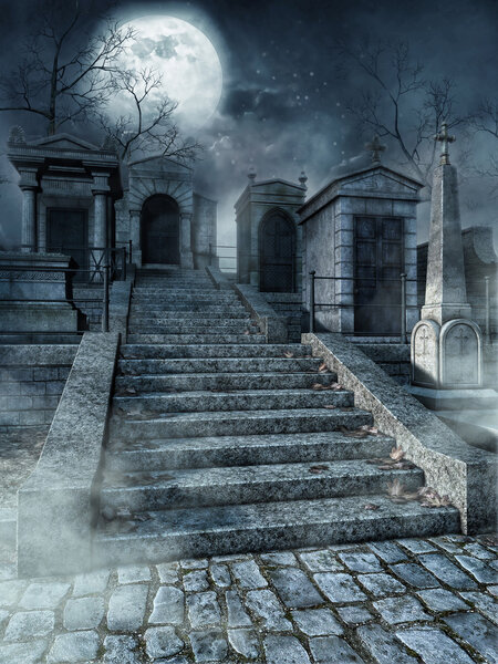 Graveyard stairs