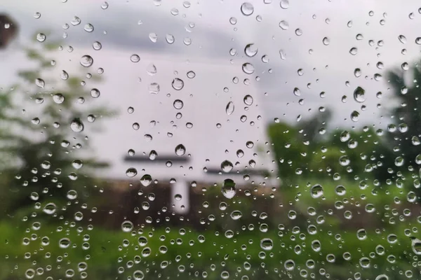 Rain Drops Window Texture — Stock Fotó