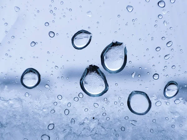 Regndag Droppe Vatten Koncept Bakgrund Vattendroppe Textur — Stockfoto