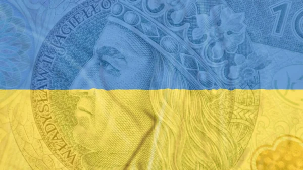 Inflationen Polen Efter Krigsutbrottet Ukraina Försvagningen Begreppet Polsk Valuta Höga — Stockfoto