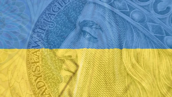 Інфляція Польщі Після Початку Війни Україні Послаблення Польської Валюти Високі — стокове фото