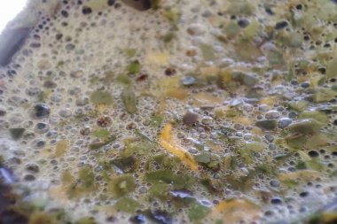 Bombilla 'da Yerba mate çayı. Güney Amerika 'nın popüler sıcak içeceği. sağlıklı bitkisel içecek