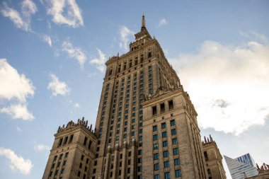 Varşova Polonya, 2 Ekim 2022: Varşova Kültür ve Bilim Sarayı