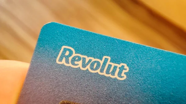 Krakau August 2022 Das Logo Der Marke Revolut Banking Und — Stockfoto