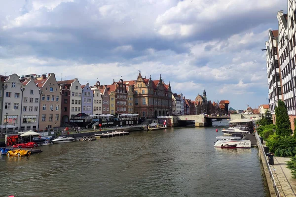 Gdansk Polonia Julio 2022 Vista Del Casco Antiguo Gdansk Hermosa — Foto de Stock