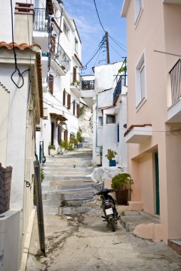 skiathos Island, Yunanistan sokaklarında