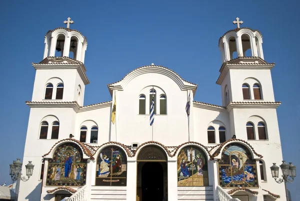 Chiesa ortodossa di Paralia, Grecia — Foto Stock