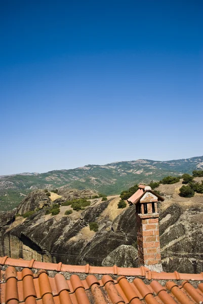 Dach des Meteora-Klosters — Stockfoto
