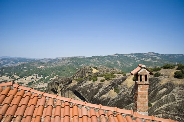 Dach des Meteora-Klosters — Stockfoto