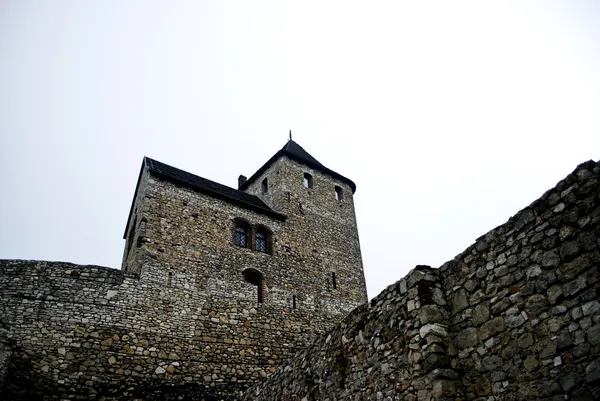 Medeltida gamla slottet i Będzin, Polen. — Stockfoto