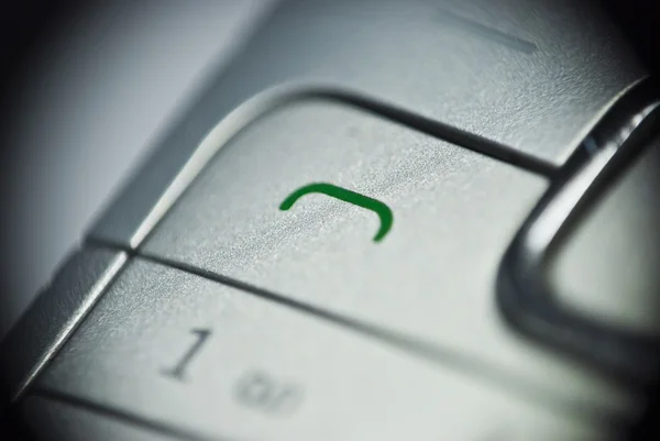 Telephone green button — Stock Photo, Image