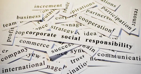 Corporate social responsibility, CSR — Stock Photo, Image