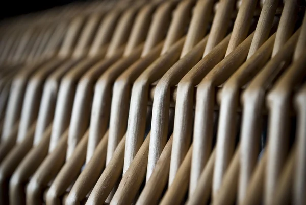 Natural wooden wicker basket background or texture — Stock Photo, Image