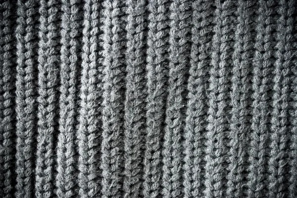 Сірий плетений смугастий матеріал фон або текстура — стокове фото