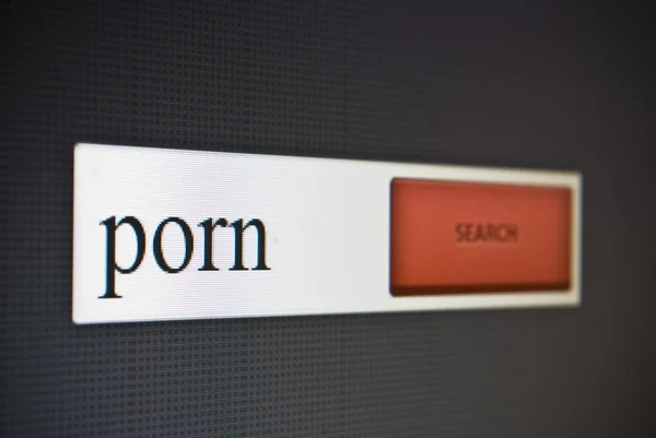 Barra de búsqueda de Internet con frase porno —  Fotos de Stock