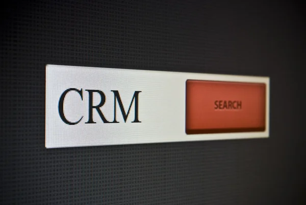 Barra de pesquisa na Internet com frase CRM — Fotografia de Stock