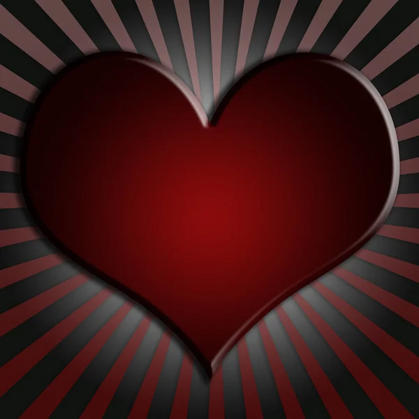 Hearts, playing or gambling cards symbol — Stock Photo, Image