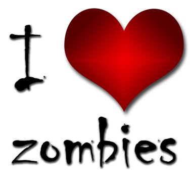 zombi seviyorum. kalp ve yazıt veya metin komik kavramı