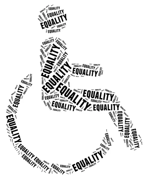 Tag or word cloud disability related — Stock Photo, Image