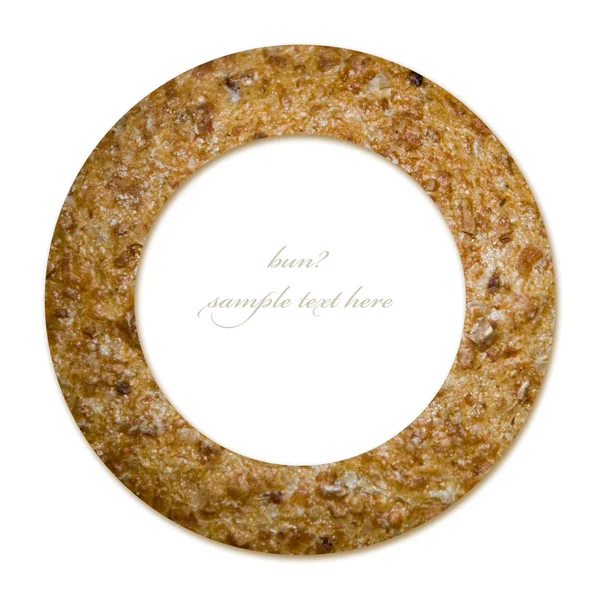 Концепция выпечки круга с булочкой и пустым местом для текста — стоковое фото
