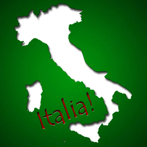 Grafisk design i form av Italien land — Stockfoto