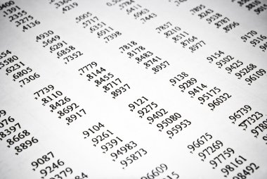 Matematiksel tablolar. Matematik eğitimi kavramı.