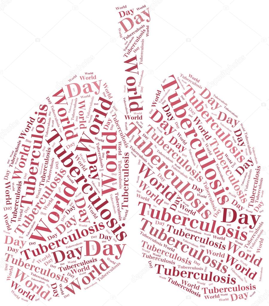 Word cloud World Tuberculosis Day related.
