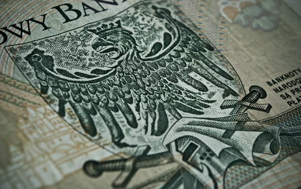Поліруйте паперові гроші або банкноти. — стокове фото