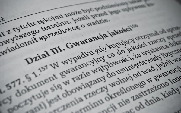 Direito civil polaco — Fotografia de Stock