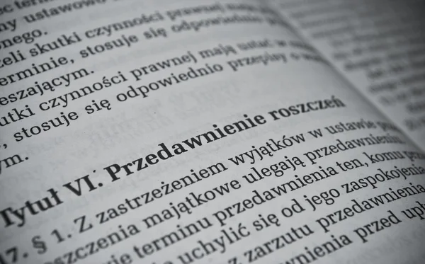 Derecho civil polaco — Foto de Stock