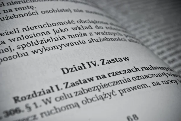 Polish civil law — Stock Photo, Image