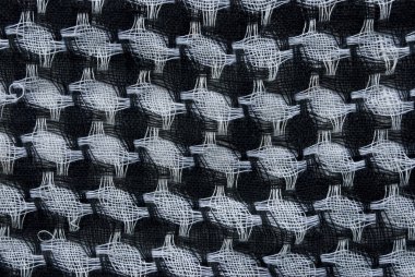 siyah beyaz fabic eşarp arka plan veya doku