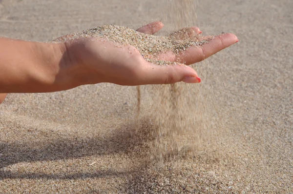 Like sand through your fingers — Stock Photo, Image