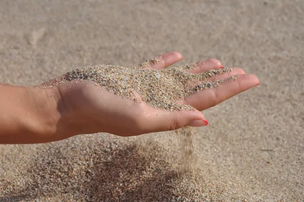 Like sand through your fingers — Stock Photo, Image