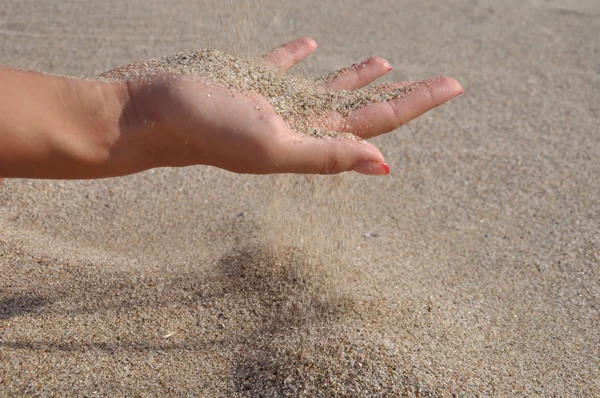 Like sand through your fingers — Stock Photo, Image