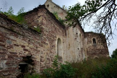 historical ruins of a church in Chervonograd castle, Ukraine