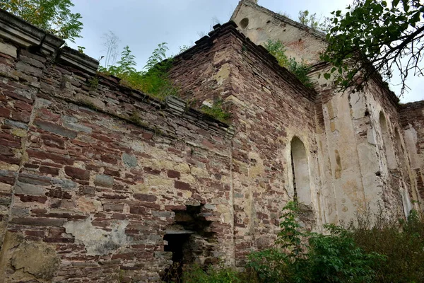 Historical Ruins Church Chervonograd Castle Ukraine — 스톡 사진