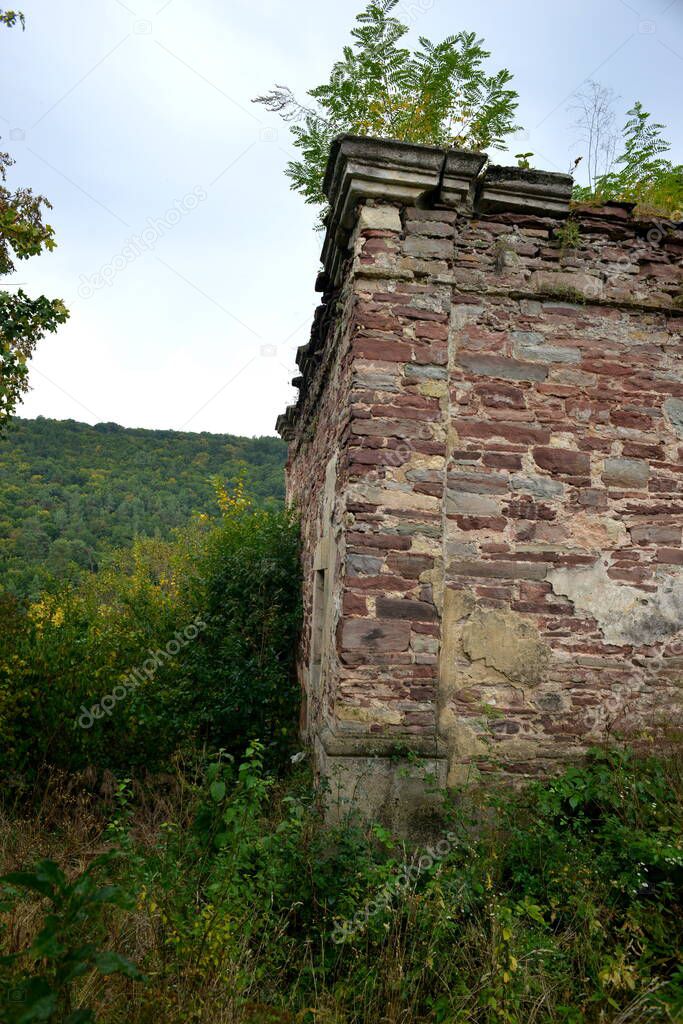 historical ruins of a church in Chervonograd castle, Ukraine