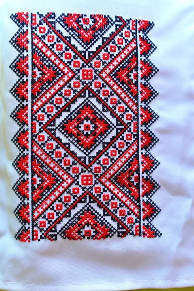 Fragment Broderie Ukrainienne Traditionnelle — Photo