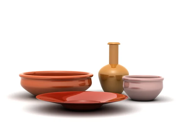 Piezas de cerámica — Foto de Stock