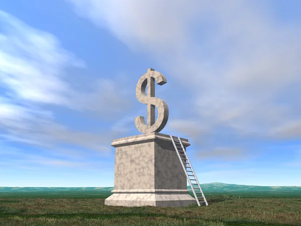 Peníze památník — Stock fotografie