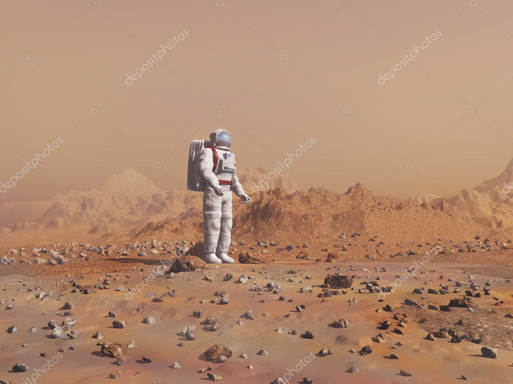 Man on Mars Stock Photo by ©estebande 17701623